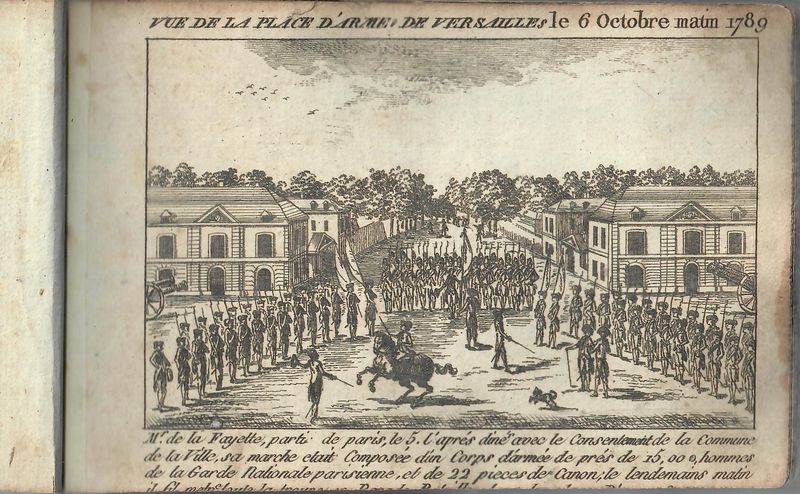 Vue de la place d’armes de Versailles le 6 octobre matin 1789