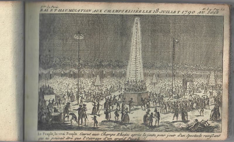 Bal et illumination aux Champs Elisées, le 18 juillet 17890 au soir