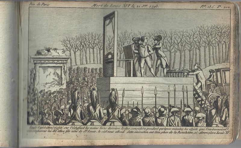 Mort de Louis XVI le 21 Jer 1793