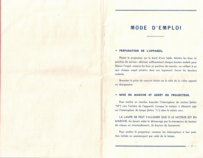 Notice Pathé-Baby 53 - pages 2-3