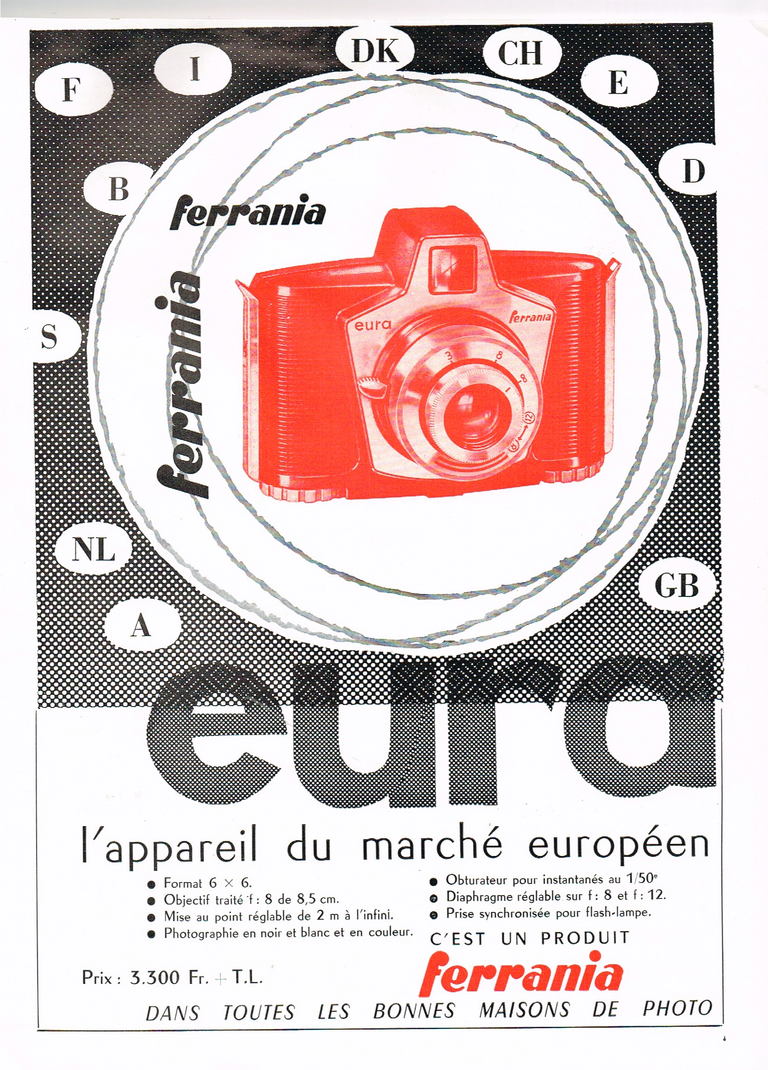 Ferrania Eura - Photo Cinéma - avril 1959