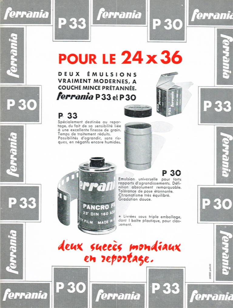 Ferrania Pellicule - Photo Cinéma - février 1962