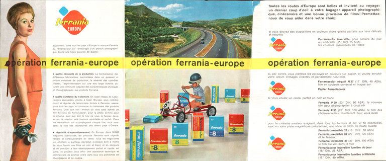 Ferrania - Sur toutes les routes d'Europe - verso