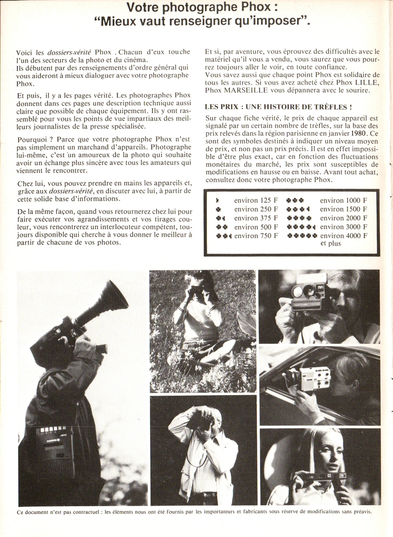 1980 - Phox Dossier-vérité : Les caméras Super 8 et la vidéo - 02