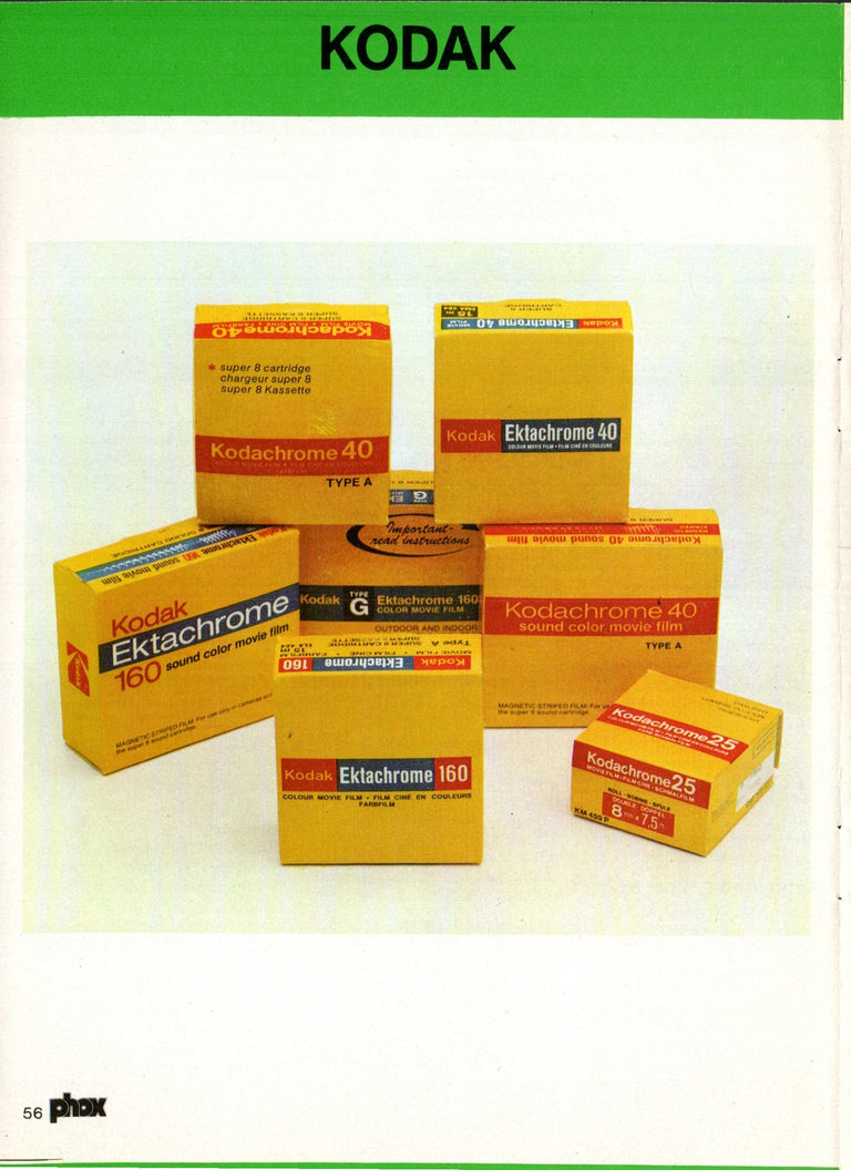 1980 - Phox Dossier-vérité : Les caméras Super 8 et la vidéo - Kodak