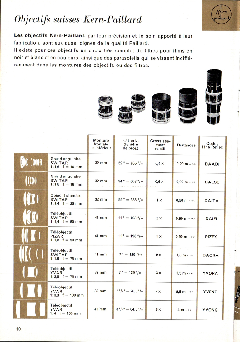 1960-11 - Paillard 16 mm - Catalogue - 9