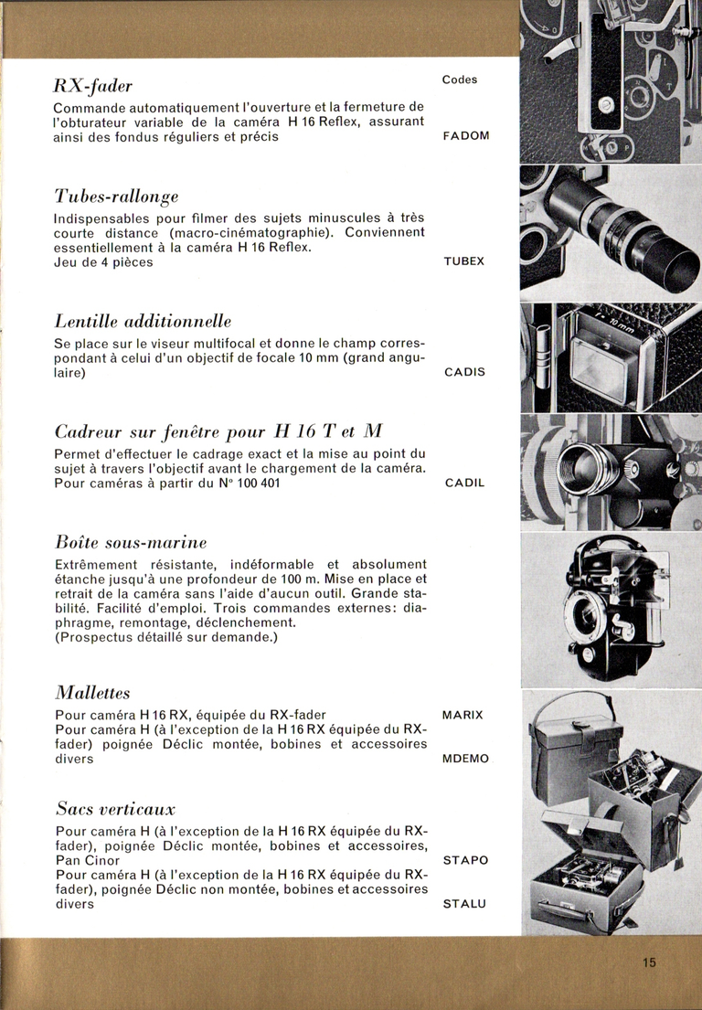1960-11 - Paillard 16 mm - Catalogue - 17