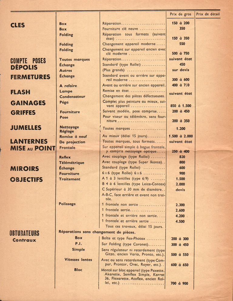 1956-01 - R.P.C. - Tarif - 2