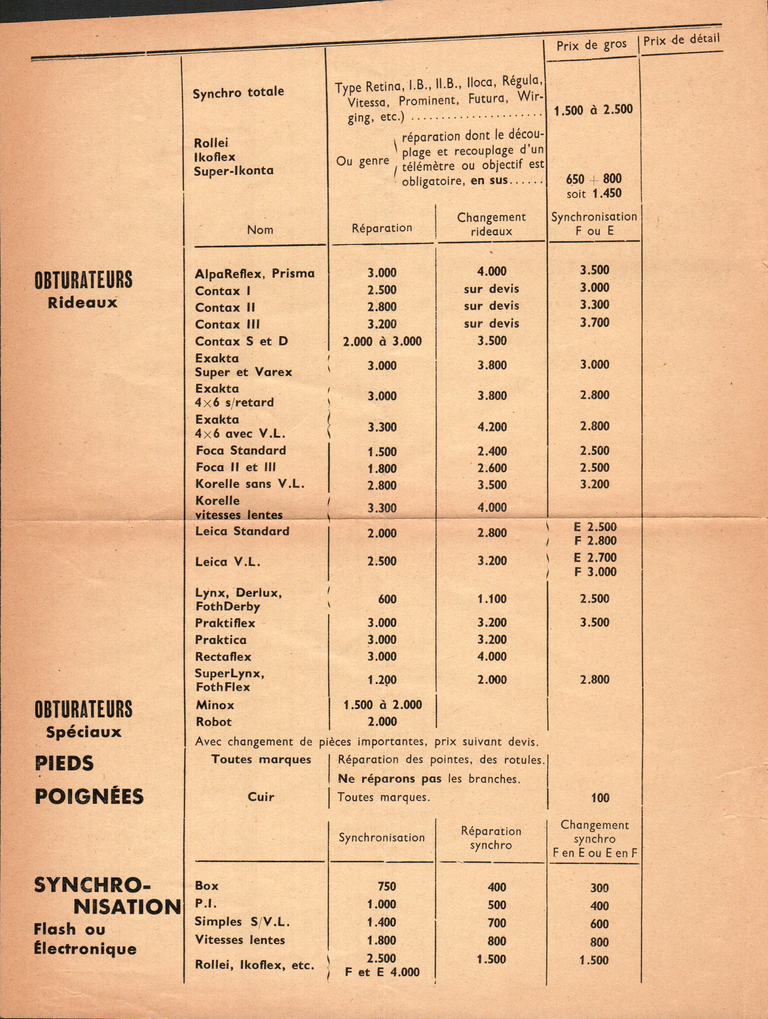 1956-01 - R.P.C. - Tarif - 3