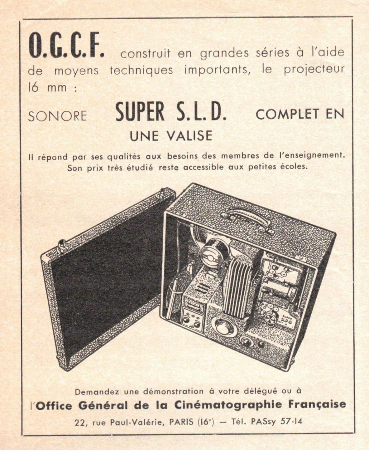 O.C.G.F. Super S.L.D. - mars 1963 - image et son