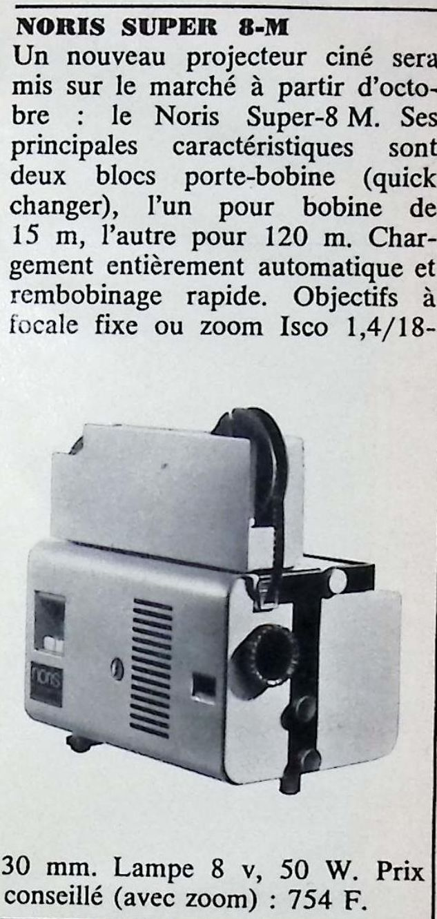 Noris - Super 8-M -ac Photo - septembre 1969