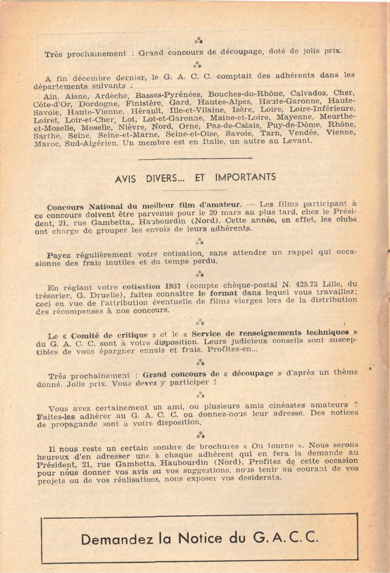C.S.T. - Bulletin mensuel du cinéma familial et des salles d'oeuvre - mars 1937 - 10