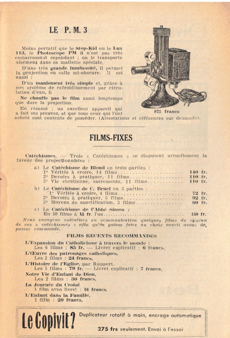 C.S.T. - Bulletin mensuel du cinéma familial et des salles d'oeuvre - mars 1937 - 21