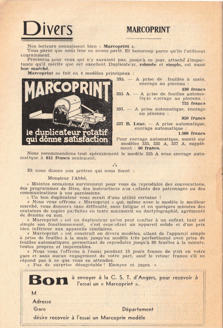 C.S.T. - Bulletin mensuel du cinéma familial et des salles d'oeuvre - mars 1937 - 22