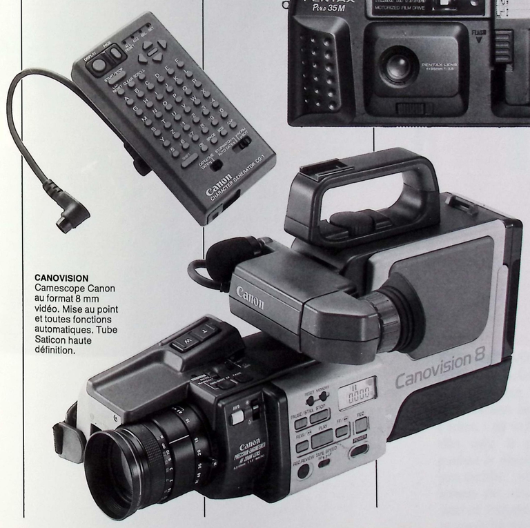 Canon caméscope Canovision 8 VM-E1 - Photo - octobre 1985