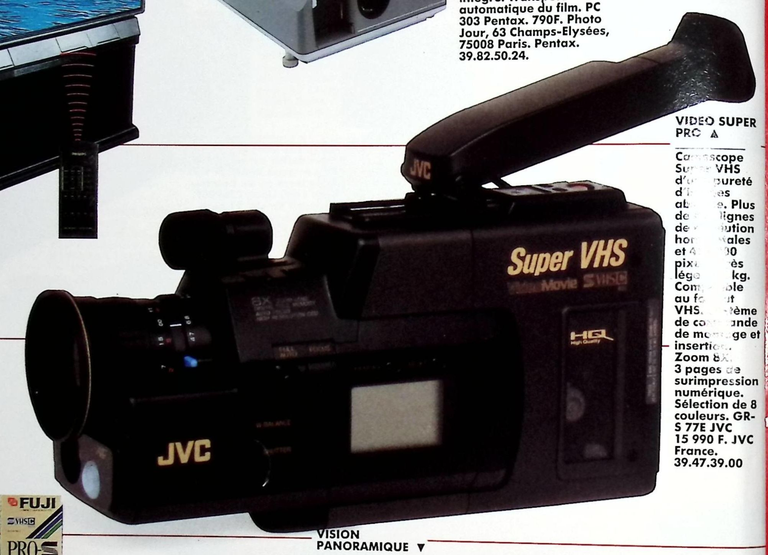 JVC caméscope GR-S 77E- Photo - mai 1989