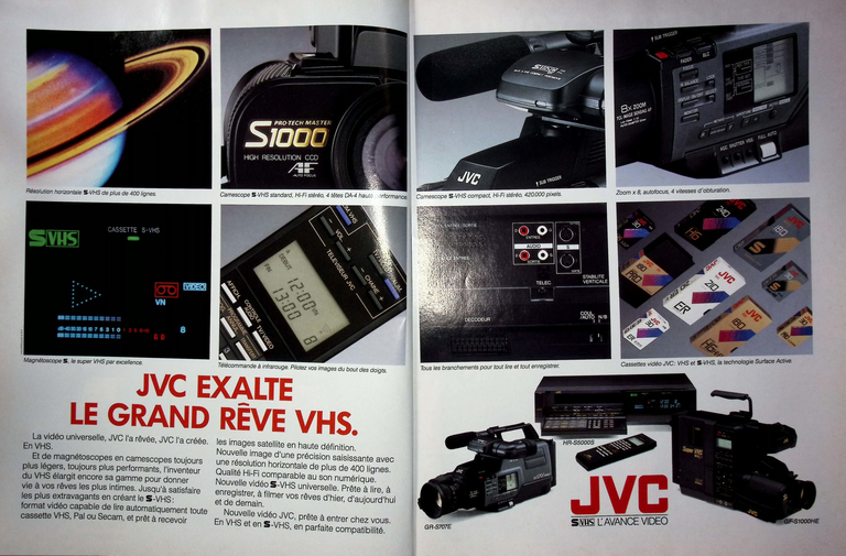JVC caméscope et magnétoscope - Photo - décembre 1989
