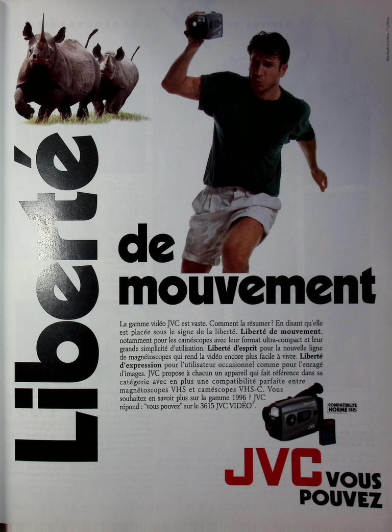JVC caméscope - Photo - septembre 1995