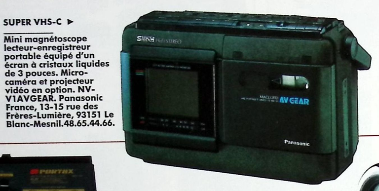 Panasonic caméscope NV-V1AVGEAR - Photo - juin 1986