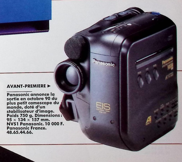 Panasonic caméscope NVS1 - Photo - août 1990