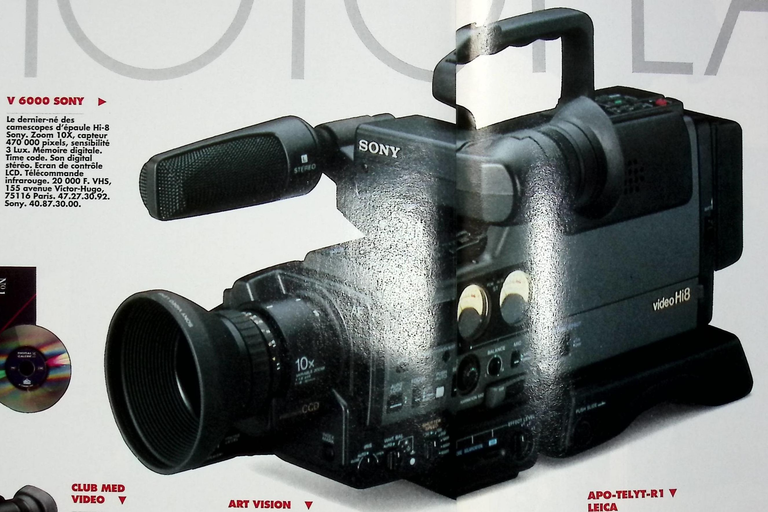 Sony caméscope V 6000 - Photo - juin 1992