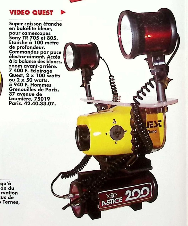 Sony caisson pour caméscope Handycam TR 750 et TR 805 - Photo - juillet août 1993