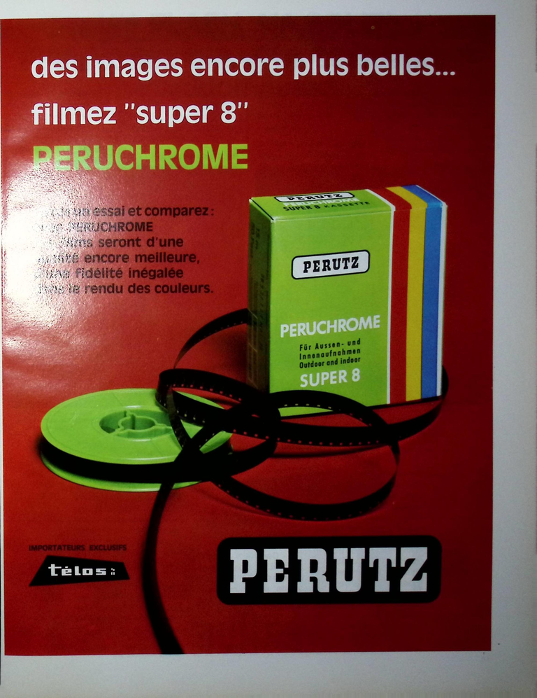 Perutz film Peruchrome Super 8 - Photo - mai 1970