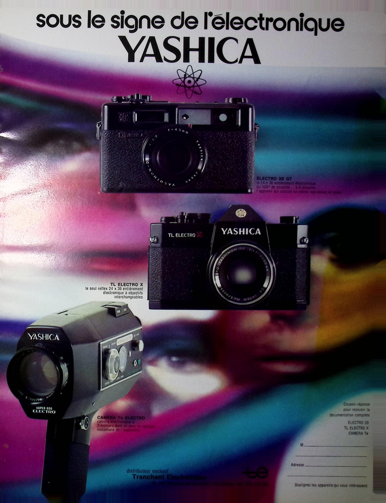 Yashica caméra Te Electro - Photo - juin 1971