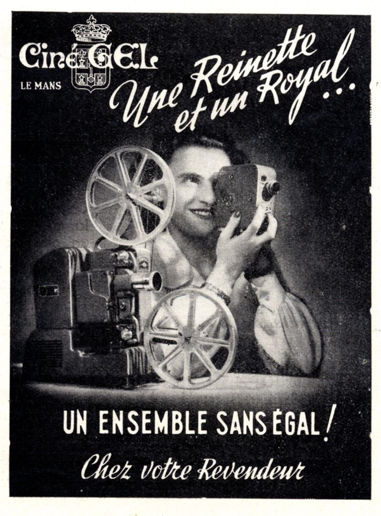Publicité CinéGel Reinette 8 - 1950