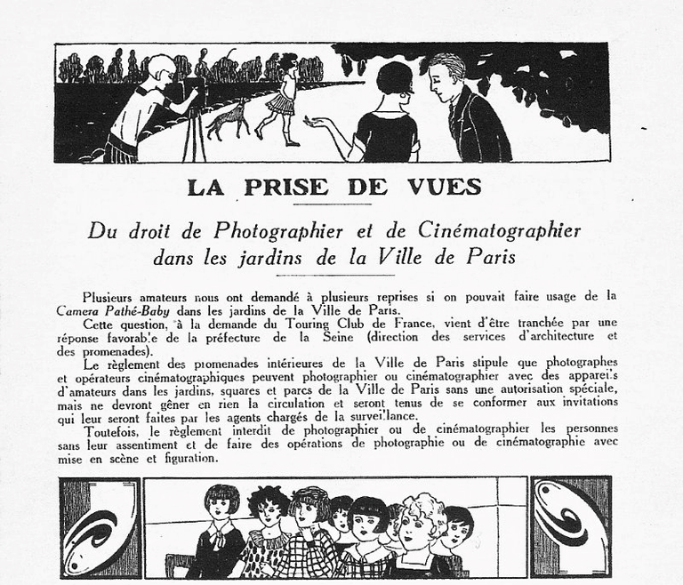 La prise de vues - avril-mai 1927 - Le Cinéma Chez Soi