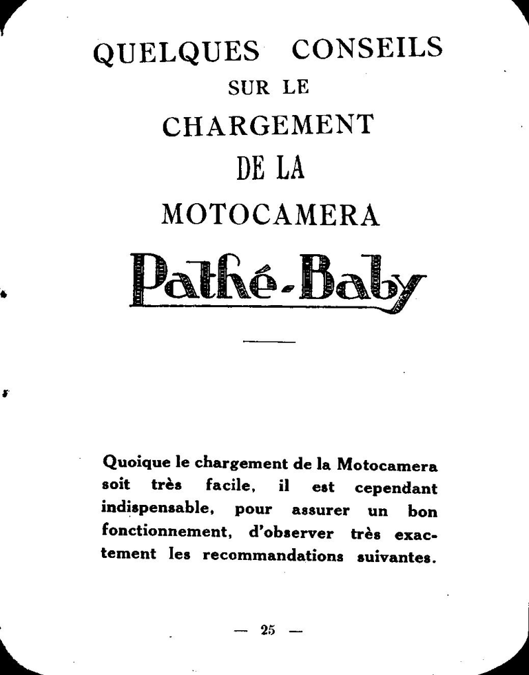 Motocaméra Notice