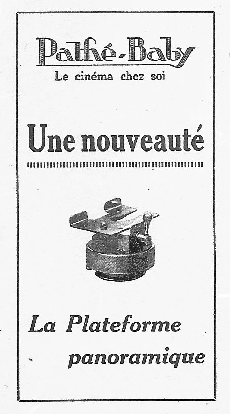 Plateforme panoramique Pathé - mars 1926 - Le Cinéma Chez Soi