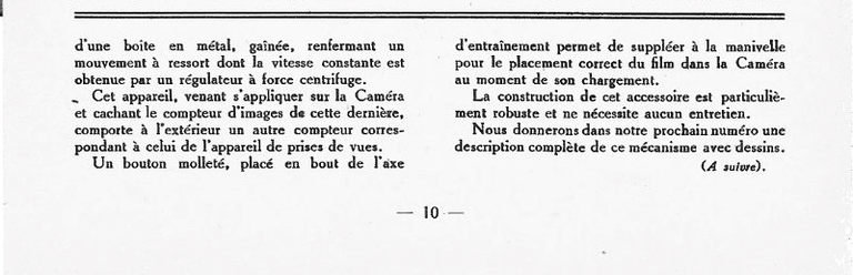 Moteur mécanique pour caméra Pathé-Baby - juin-juillet 1926 - Le Cinéma Chez Soi - page 2