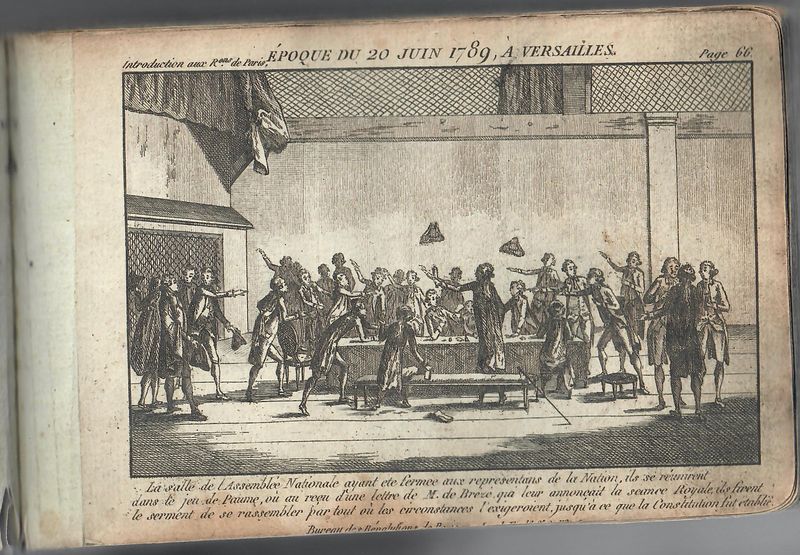 Epoque du 20 juin 1789, à Versailles