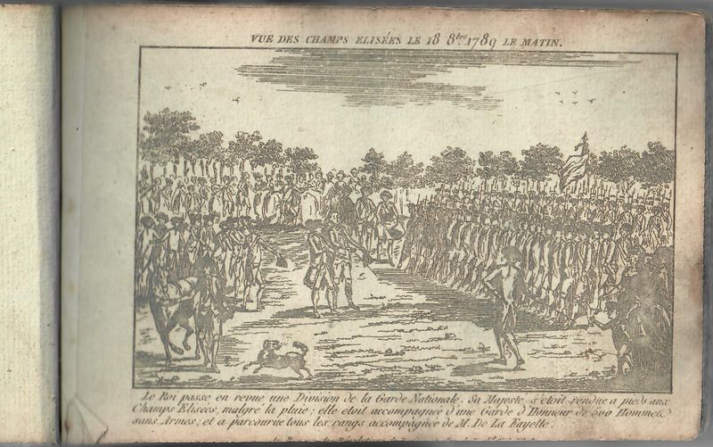 Vue des champs Elisées le 18 8bre. 1789 le matin.