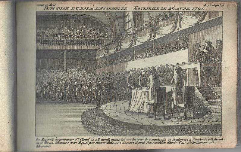 Pétition du Roi à l’Assemblée Nationale le 28 avril 1790