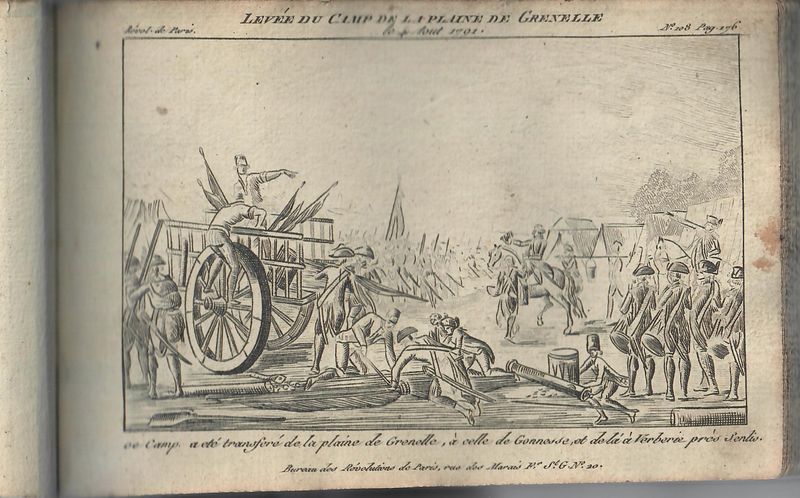 Levée du camp de la plaine de Grenelle le 4 Aout 1791