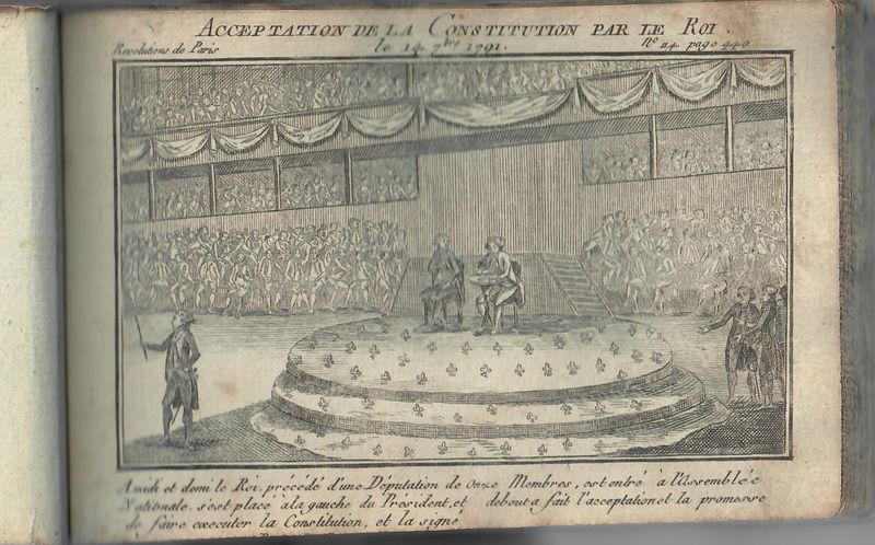 Acceptation de la Constitution par le Roi le 14 7bre 1791