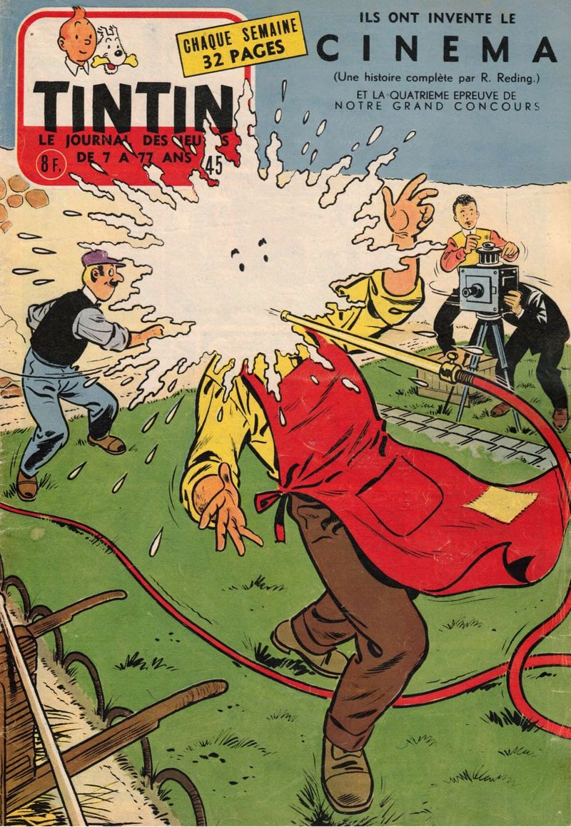 Tintin n°45 édition belge - 1955-11-09 - couverture