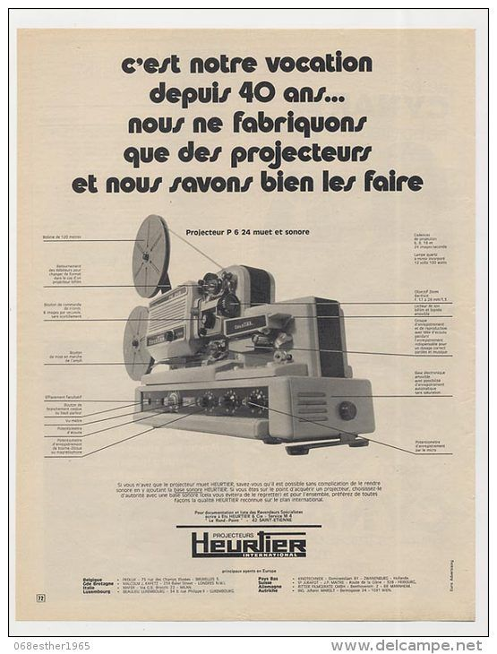 Heurtier P. 6-24 B et base sonore - 1971