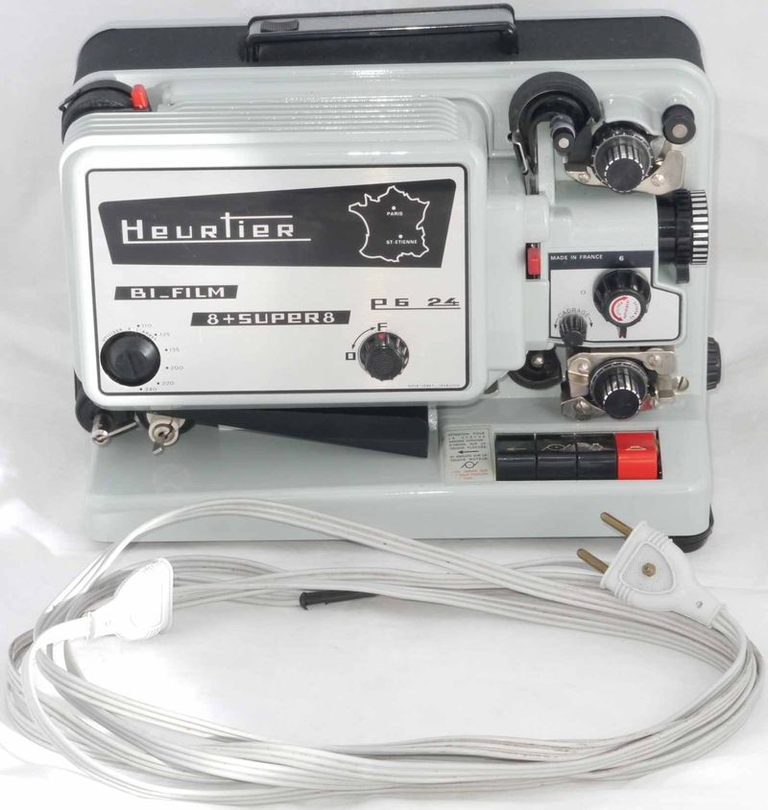 Heurtier P. 6-24B Bi_film 8+Super 8 avec son câble d'alimentation