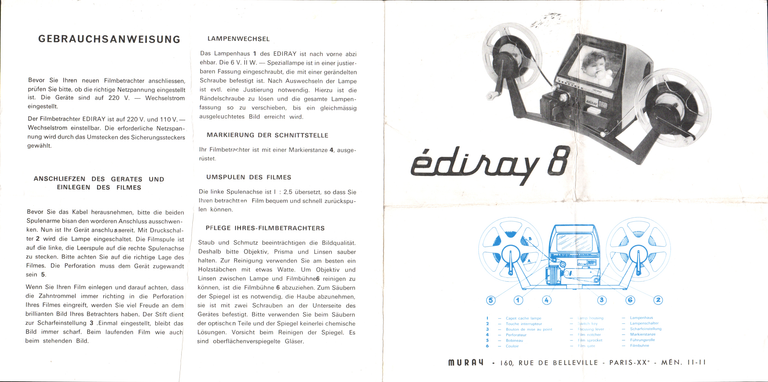 Ediray 8 - Notice recto