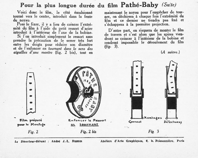 Pour la plus longue durée de vie du film Pathé-Baby - novembre 1926 - Le Cinéma Chez Soi - page 2