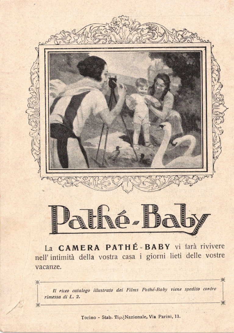 1926 - Catalogue Pathé-Baby italien - couverture 4