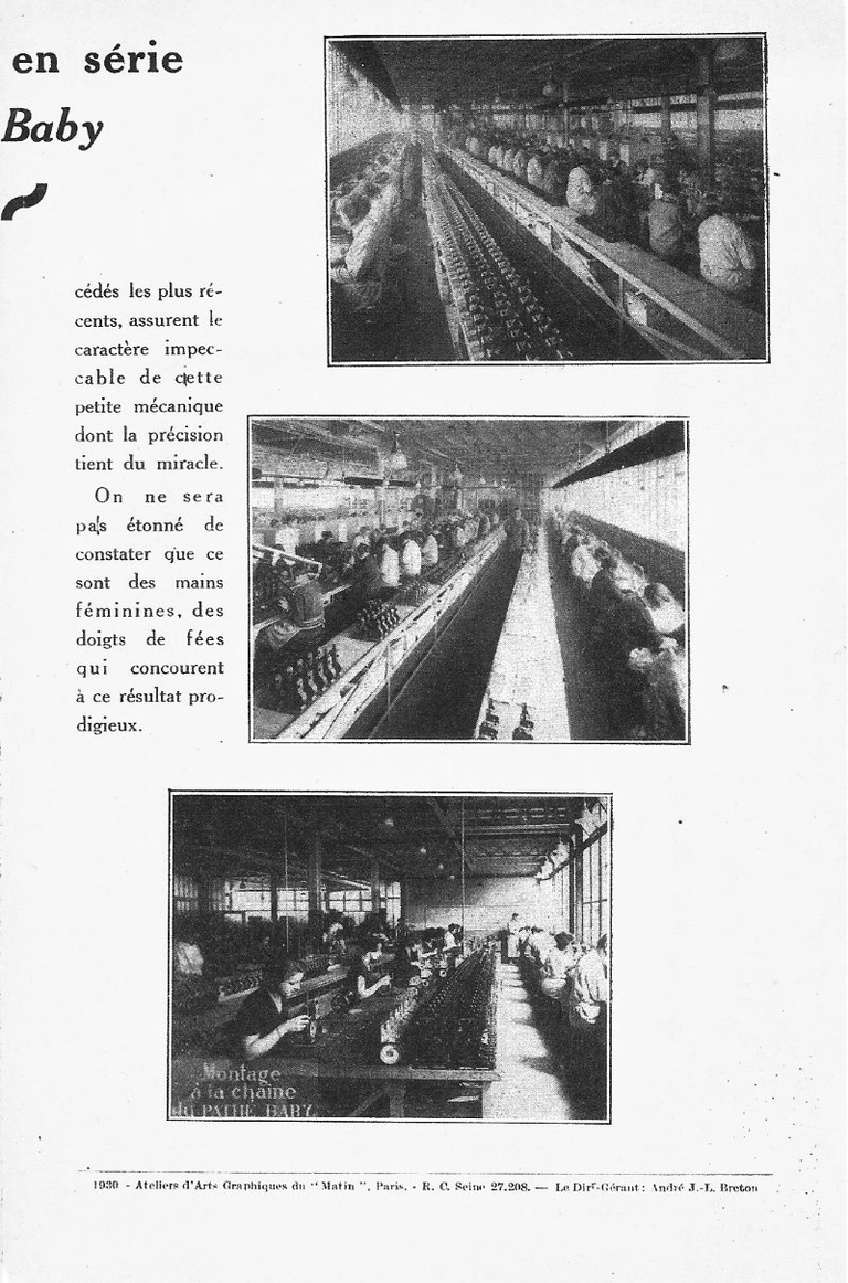 La fabrication en série du Pathé-Baby  mai-juin 1930 - Le Cinéma Chez Soi - page 2