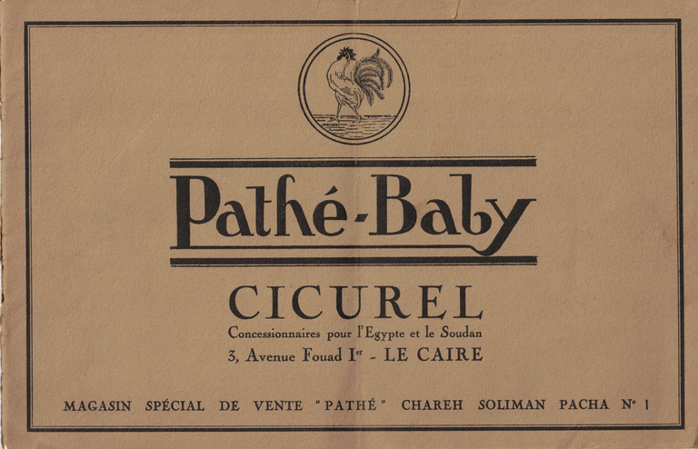 Pathé - Catalogue Pathé-Baby Cicurel