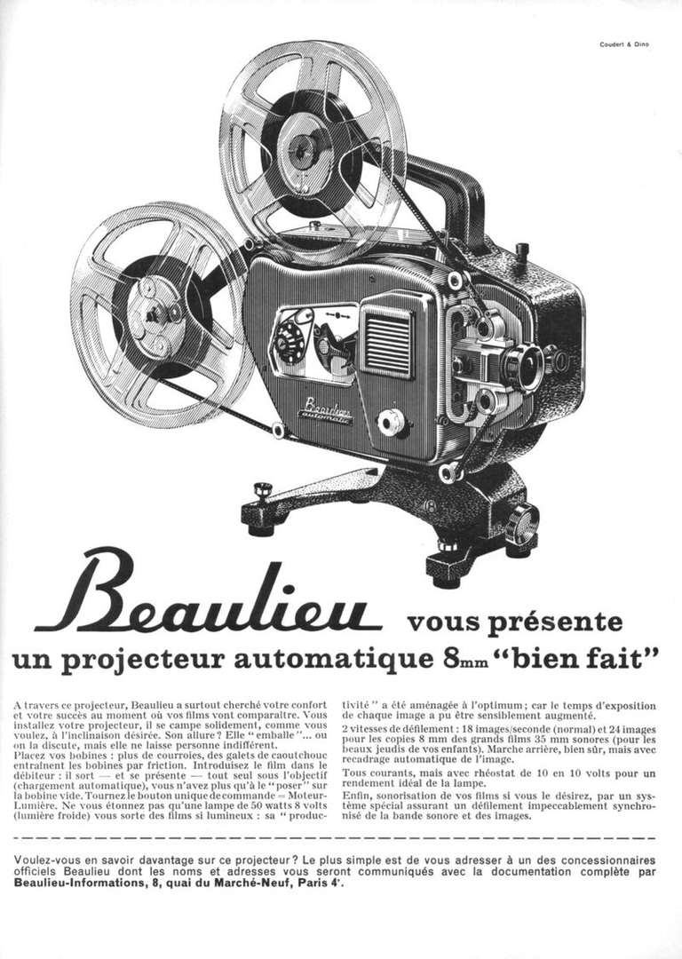 Projecteur Beaulieu 8 automatique - novembre 1963 - Photo-Ciné