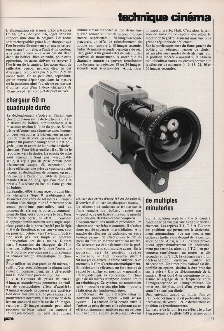 Beaulieu 6000 S - octobre 1979 - Nouveau Photo Cinéma page 2