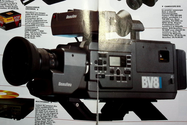Beaulieu caméscope BV8 - Photo - janvier 1989
