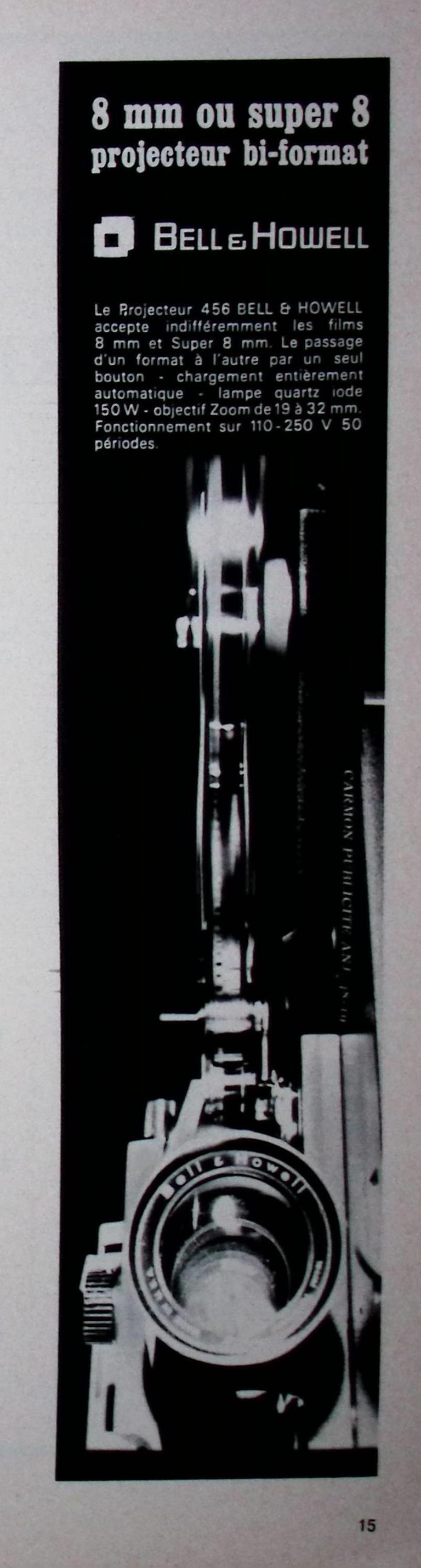 Bell & Howell projecteur 456 - Photo - novembre 1967